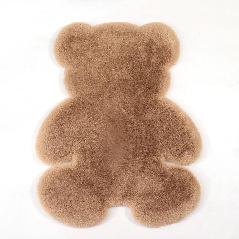 

Home Bedroom Carpet Floor Mat Cute Bears Rug Fluffy Rugs Anti-Skid Shaggy Area Rug