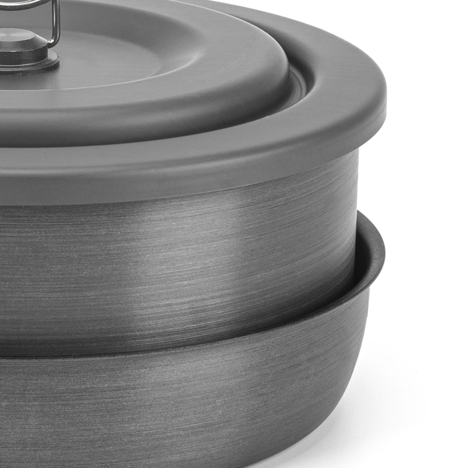 Набор из 5 твердых анодированных кастрюль и сковородок алюминиевого сплава