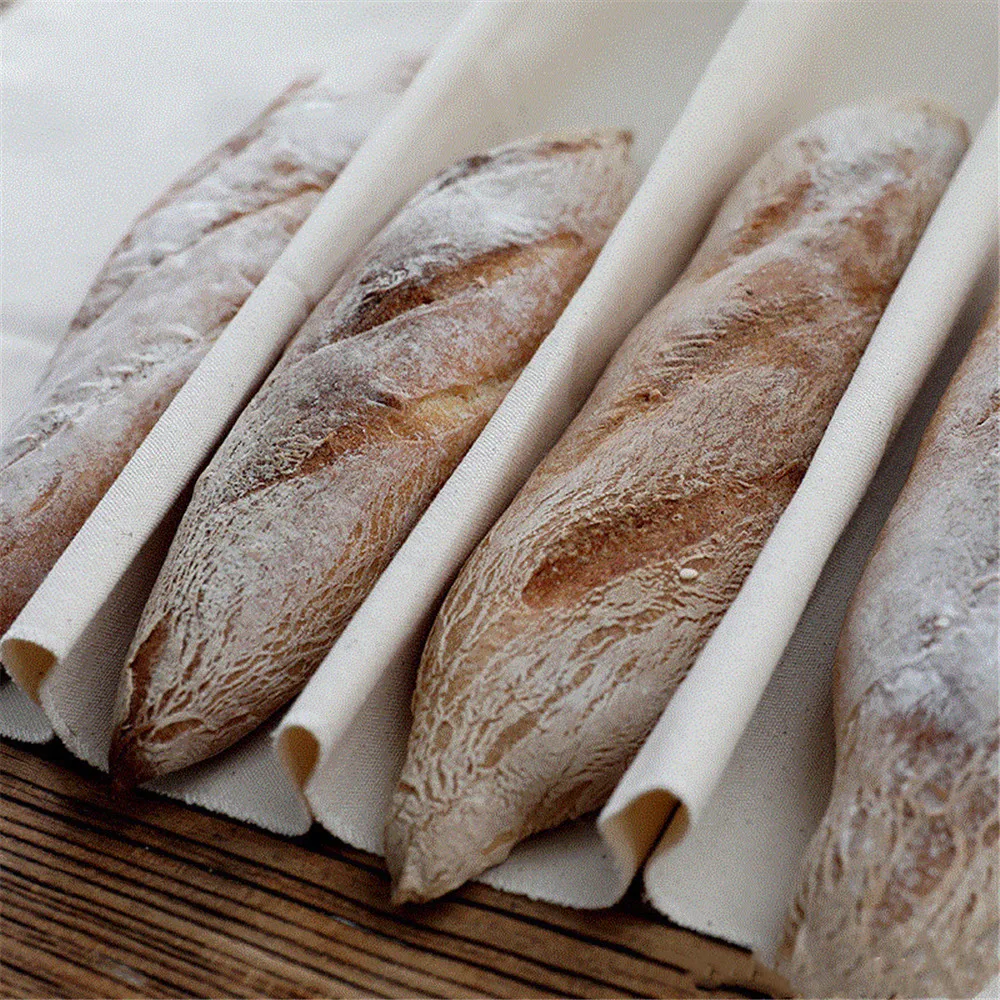 

Fermented Cloth Dough Bakers Pans Proving Bread Baguette Flax Cloth Baking Mat Baking Pastry Kitchen Tools