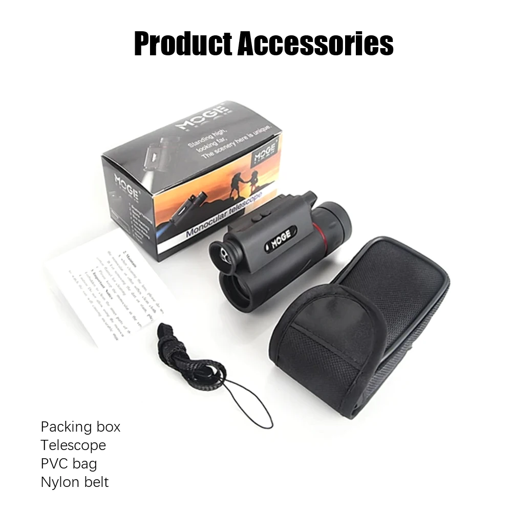 

99x99 HD Handheld Monoculars with Lights Portable BAK7 FMC Coating Telescope Fit Outdoor Climbing Hunting