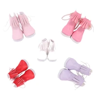 5cm fashion doll shoes for 14 5 inch girls doll mini pu handmade doll shoes for 43 cm new born baby dolls toy accessories