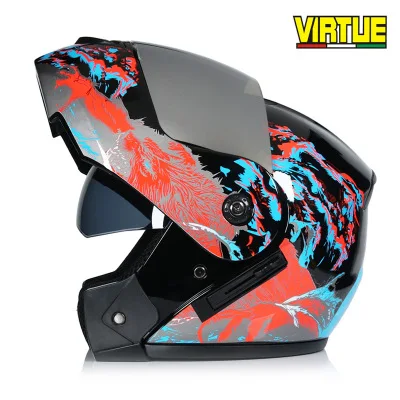 

Motorcross helmet hull modular motorbike motorcycle mascarilla counterpart full hull safety helmet protective visor face