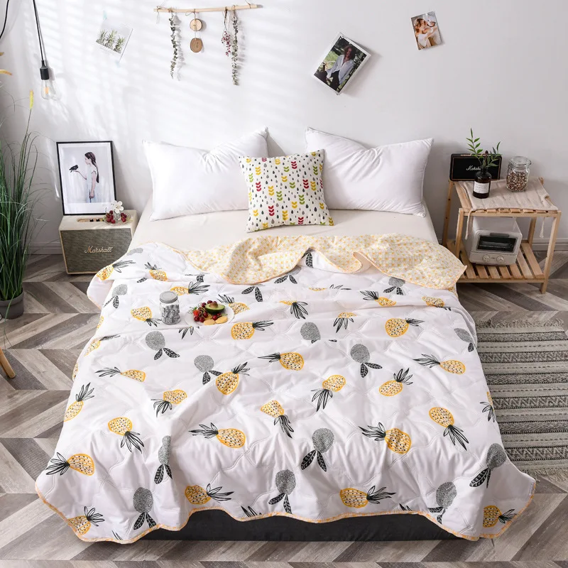 Современное мультяшное тонкое одеяло летнее дышащее покрывало для кондиционера