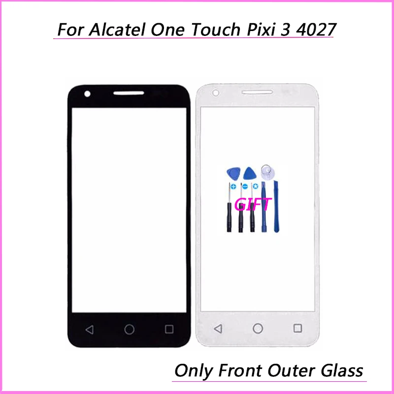 Для Alcatel One Touch Pixi 3 4027D 4027X5017 5017E VF795 OT4027 сенсорный экран дигитайзер Датчик внешняя