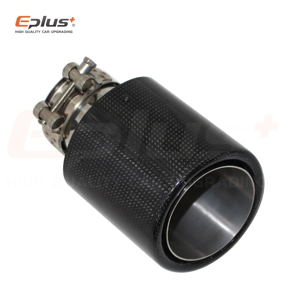 Автомобильная Глянцевая выхлопная система из углеродного волокна глушитель