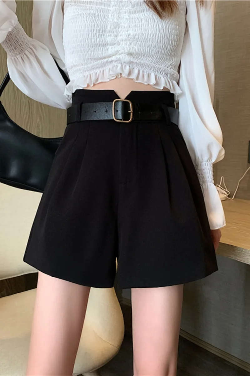 

Black High Waist Casual Wide Leg For Women Autumn And Winter