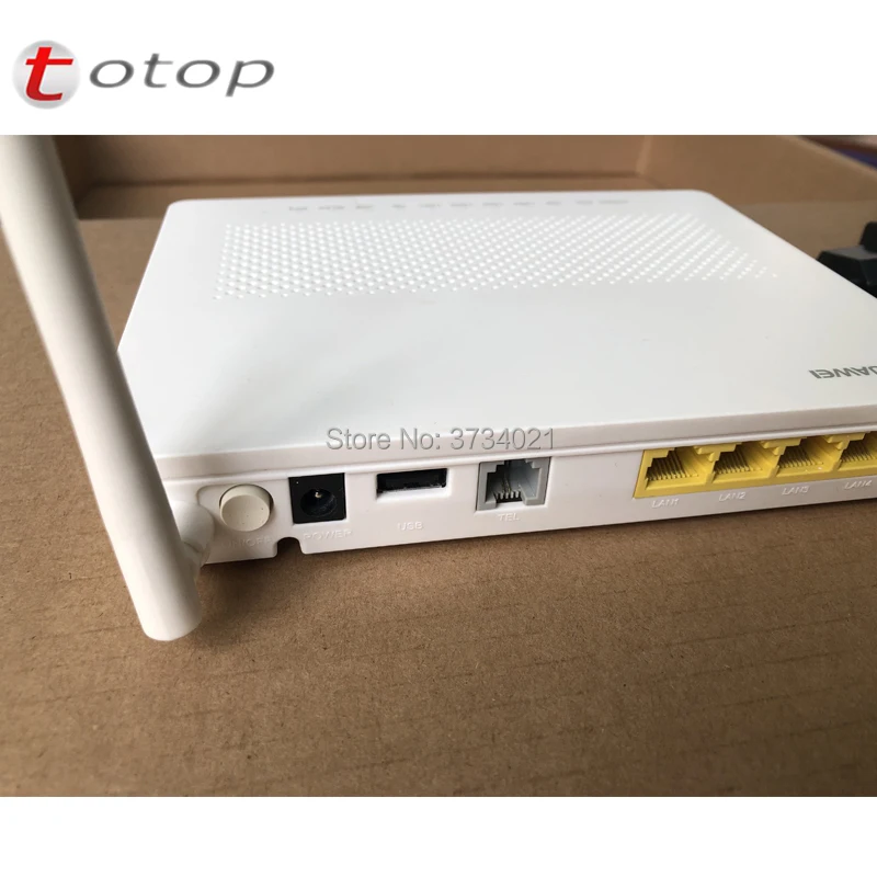 Оригинальный Secondhand Huawei GPON ONU HG8546M б/у 99 Новый gpon ont модем 1GE + 3FE 1TEL USB wifi с адаптером