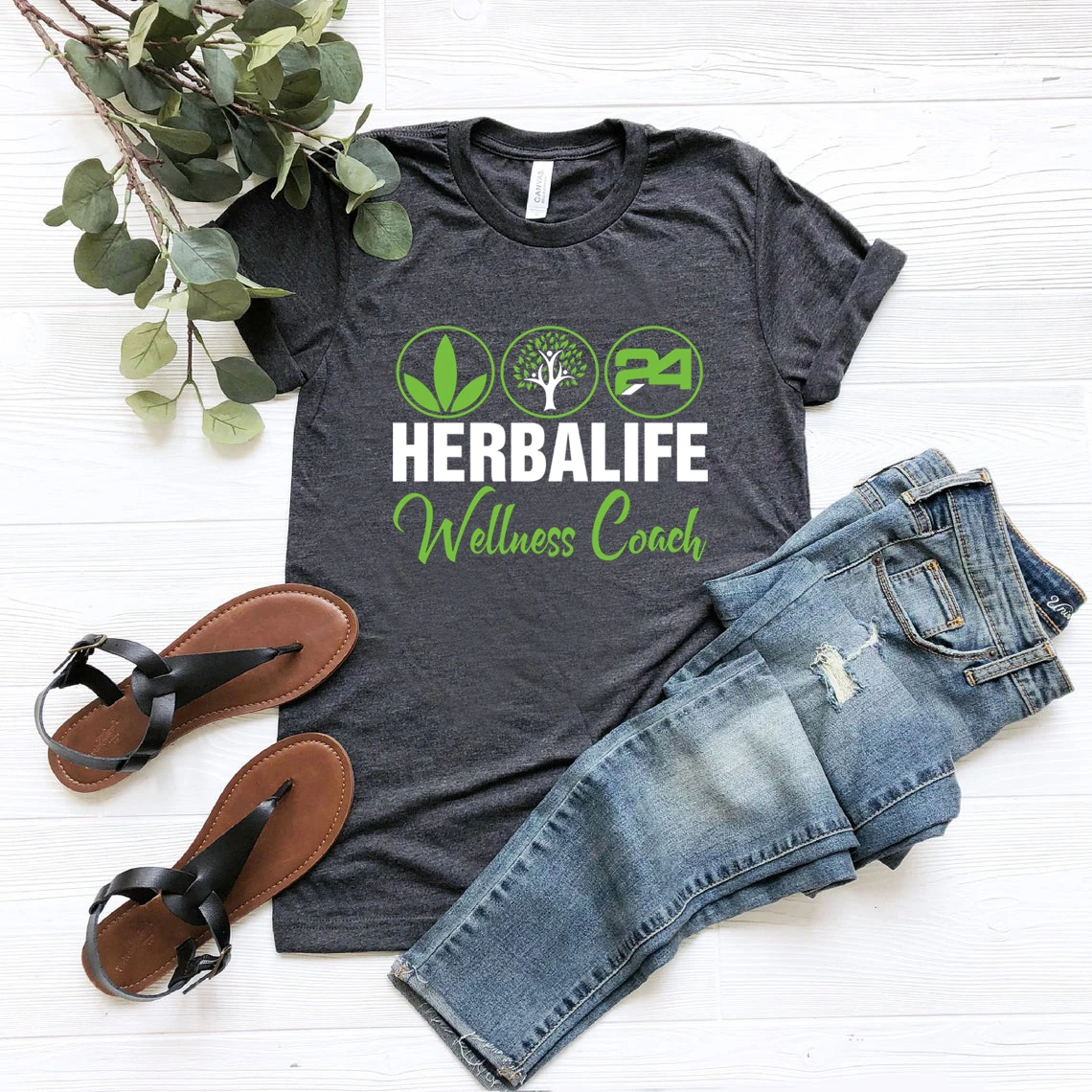 Спортивная футболка Herbalife 24 с изображением дерева для здоровья Футболки унисекс