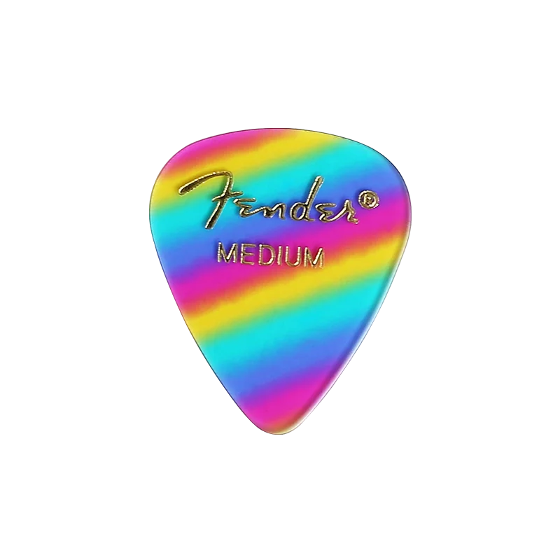 A Medium 0.68mm 1 шт. Fender гитарные палочки s Электрическая гитара pick красочные радужные Акустические музыкальные палочки s Zebra Полосатые гитарные аксессуары Запчасти - Цвет: A Medium 0.68mm