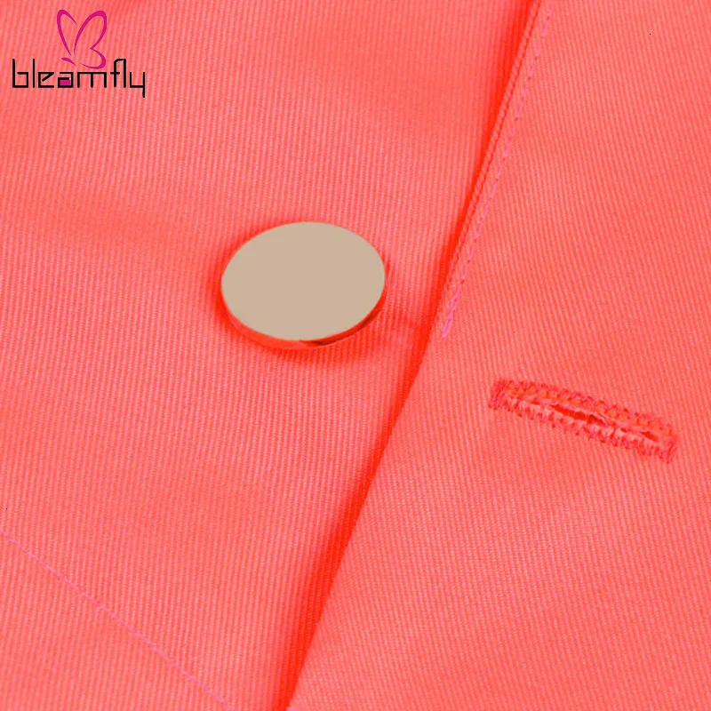 Оранжевый костюм из двух частей женский сексуальный клубный осень 2019 пальто на