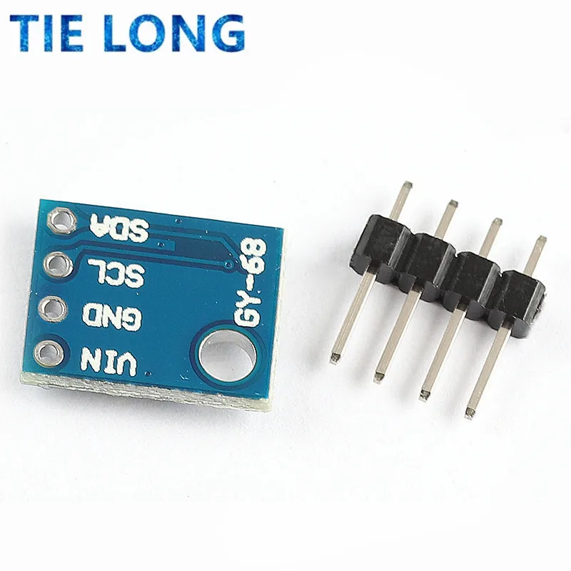 TIELONG GY-68 BMP180 GY68 Цифровой барометрический датчик давления платы модуля совместимый с BMP085 для Arduino включен.