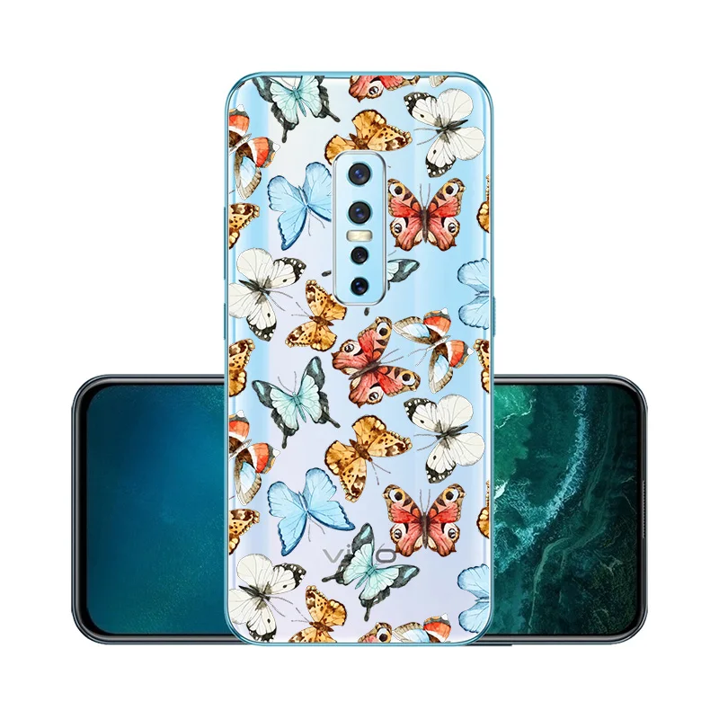 ДЛЯ Vivo V17 Pro Чехол прозрачный силиконовый мягкий ТПУ чехол для телефона NEX A S