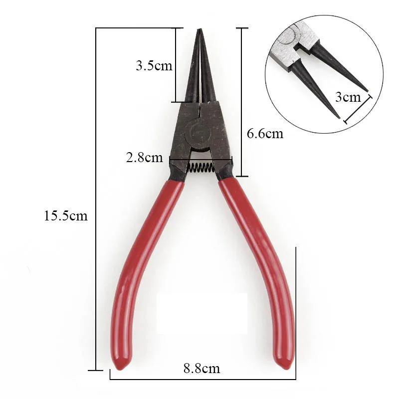 Open plier Плоскогубцы для ювелирных изделий из закаленной стали, оборудование для изготовления ювелирных изделий своими руками, концевые проволочные цепи для резки ручной работы, инструменты для ремонта бисероплетения - Цвет: Open plier
