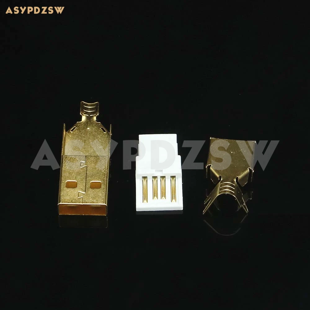 HIFI DIY позолоченный 3U штекер тип A USB разъем для передачи данных/зарядного кабеля|plug