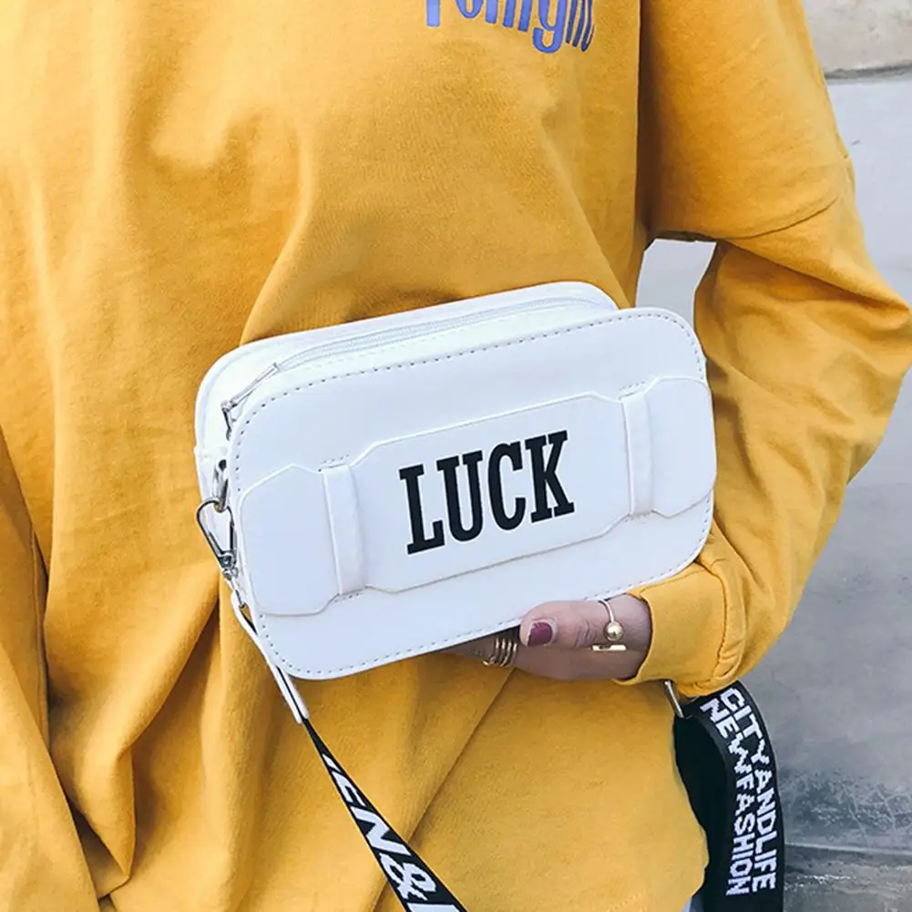 2020 модная женская сумка через плечо (маленькая квадратная с буквенным принтом