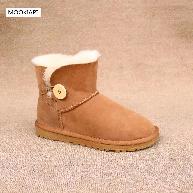 Китая наивысшего качества мужские зимние ботинки в 2019 из настоящей овчины 100%