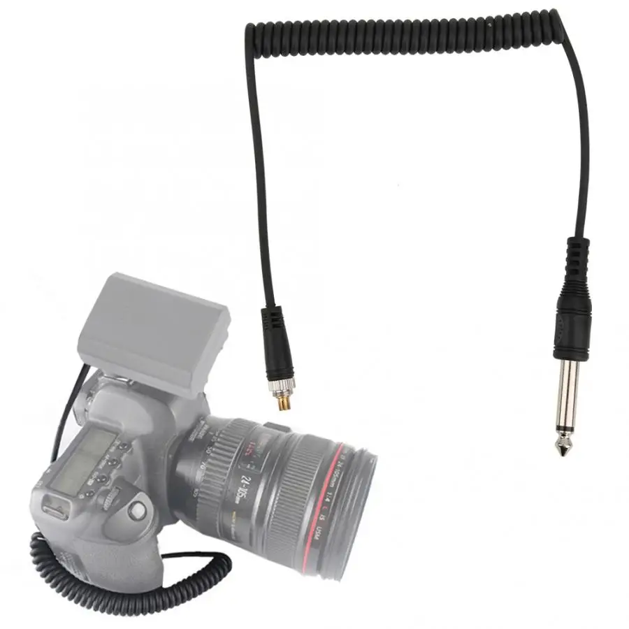 Черный 3 5 мм штекер к мужской линии вспышки PC кабель шнур синхронизации для