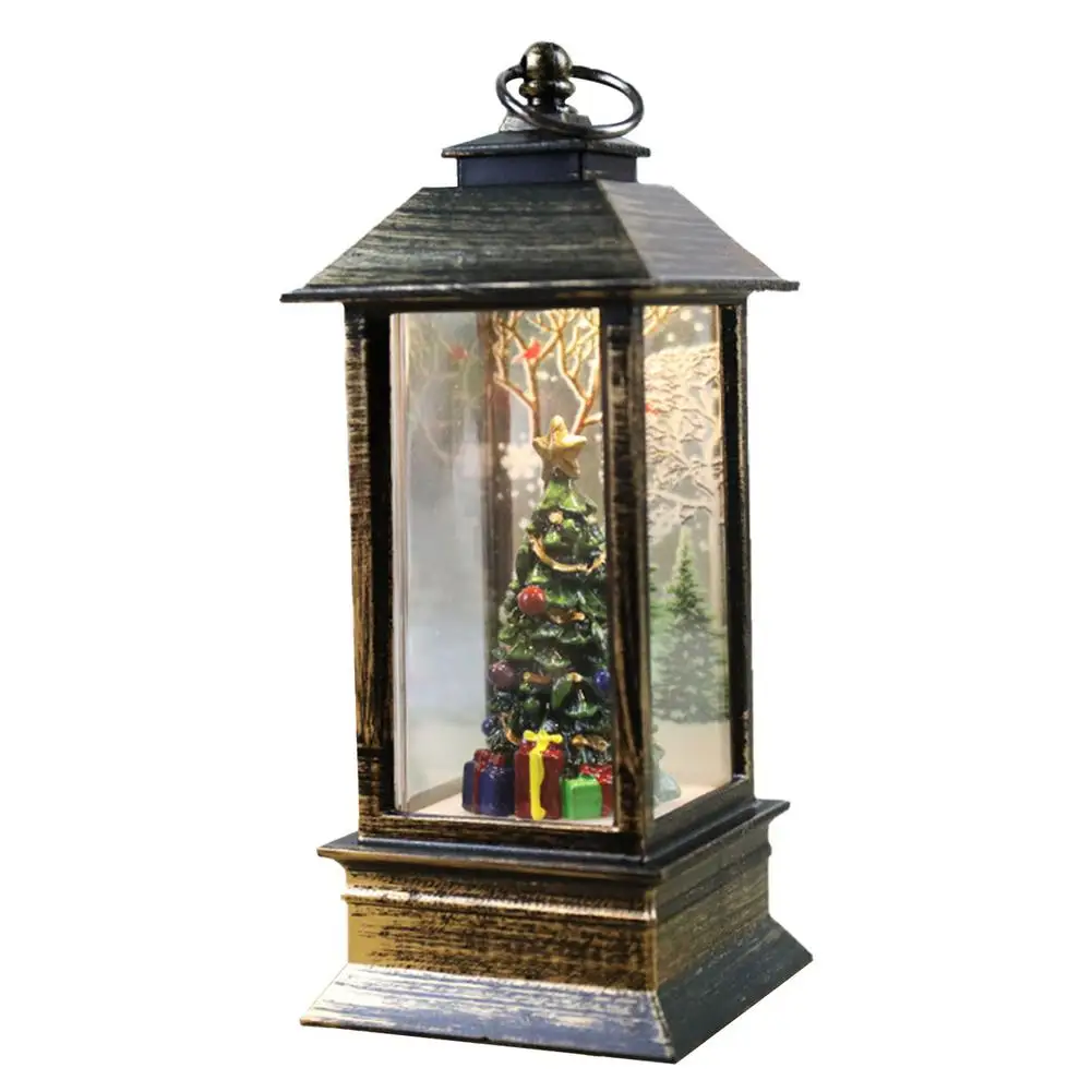 

Снеговик Санта Клаус фонарь огсветильник Счастливого Рождества Декор для дома Рождественская елка украшение Рождественские подарки