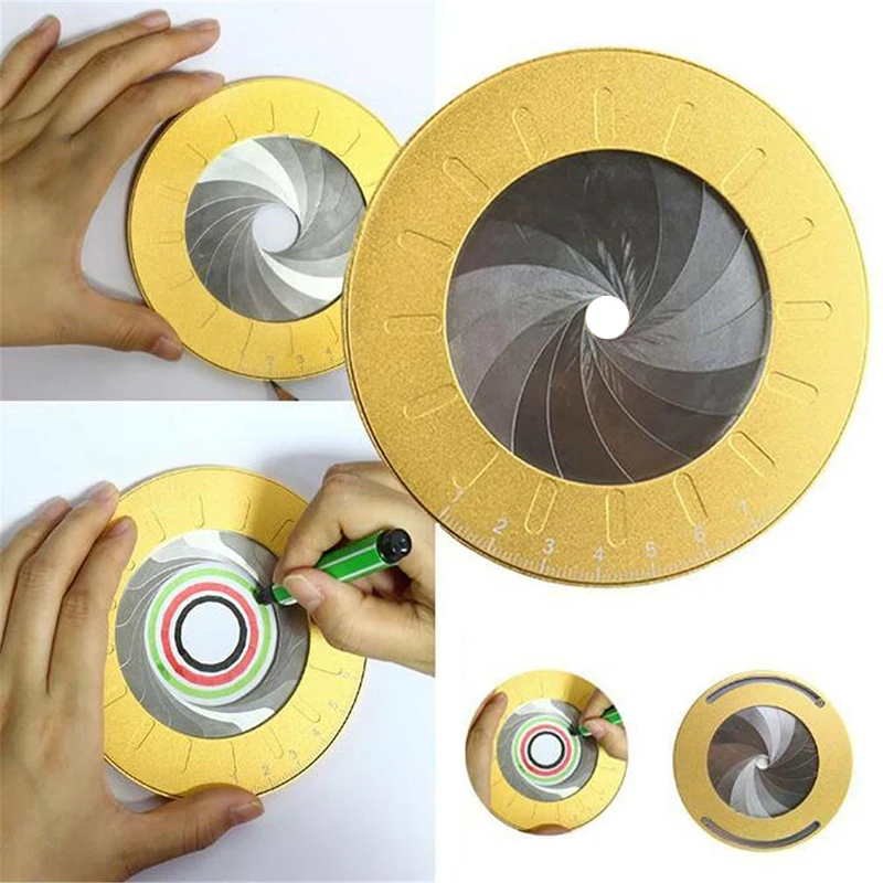 

Adjustable Stainless Steel Woodworking Measuring Ruler Circle Drawing Tool EM88