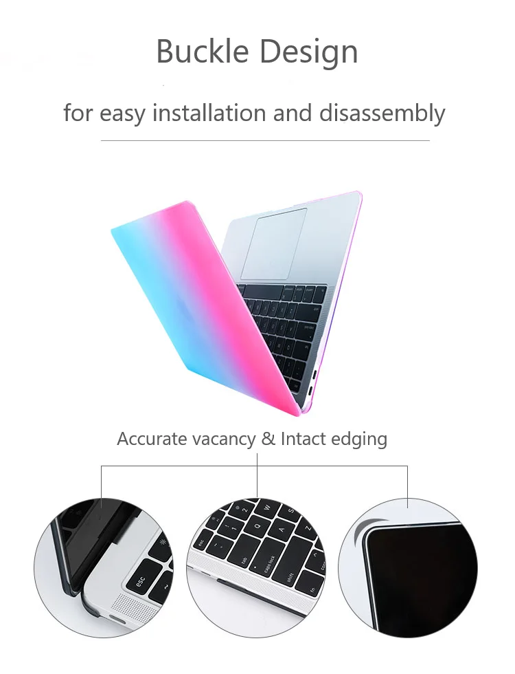 Цветной жесткий чехол для Macbook гибкий защитный ноутбука с сенсорной панелью 11 6