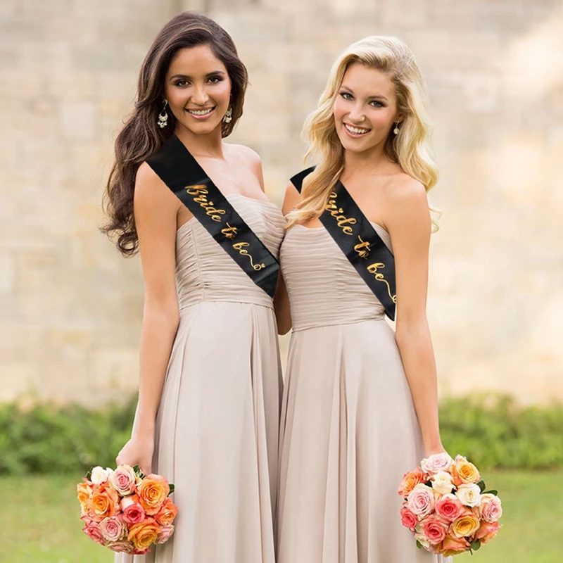 2020 Золотой блестящий атласный ленточный пояс для невесты свадьбы вечеринки