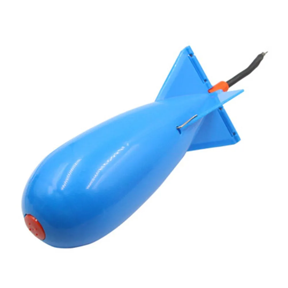 

1pc Fishing Rocket Feeder For Carp Spod Bomb Float Lure Bait Holder Pellet Rocket Feeder Blue Fishing Accessories
