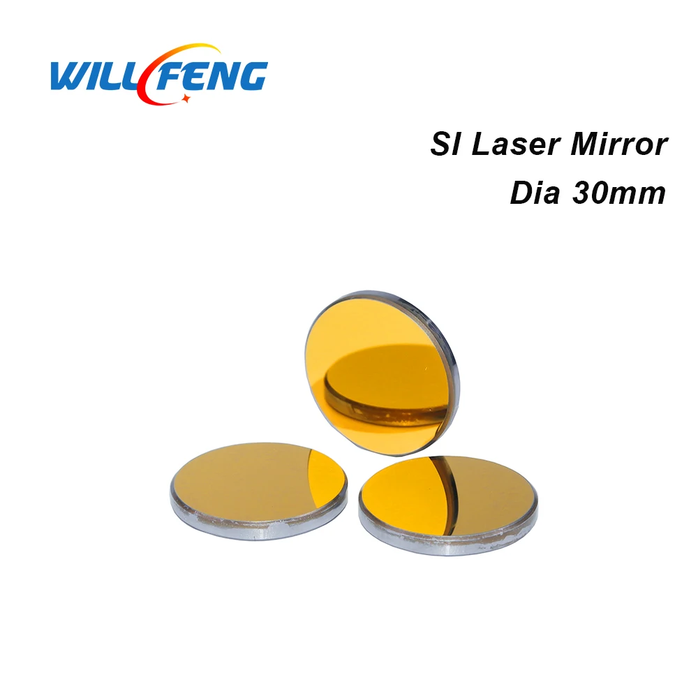 Отражающее зеркало 3 шт./лот диаметром 30 мм Si с золотым покрытием для лазерной