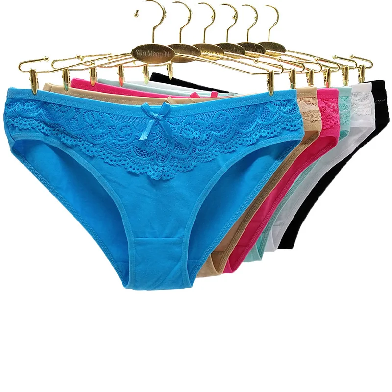 

12Pcs/Lot Women's Panties Underwear Set Solid Color Simplicity Lingerie Breathable Cotton Briefs New Seamless Panties For Women