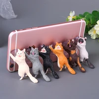cute cartoon cat desktop phone stand accessories for mobile phones smart phone bracket for iphone samsung huawei xiaomi