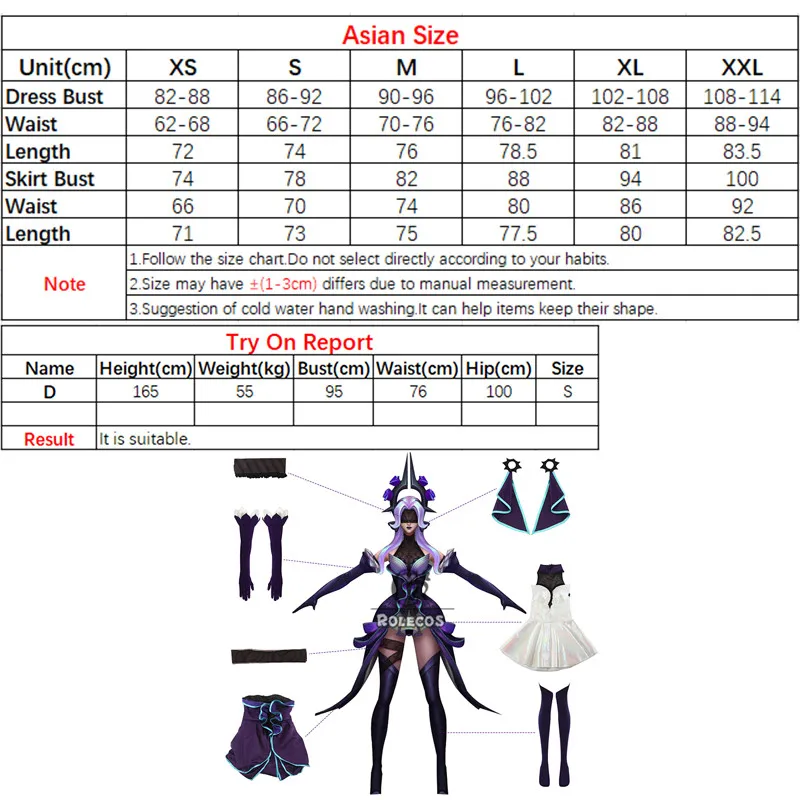 

ROLECOS Syndra Cosplay Costume Game LOL Withered Rose Syndra Cosplay Costume Sexy Women Costume Dress Skirt Outfits Full Set