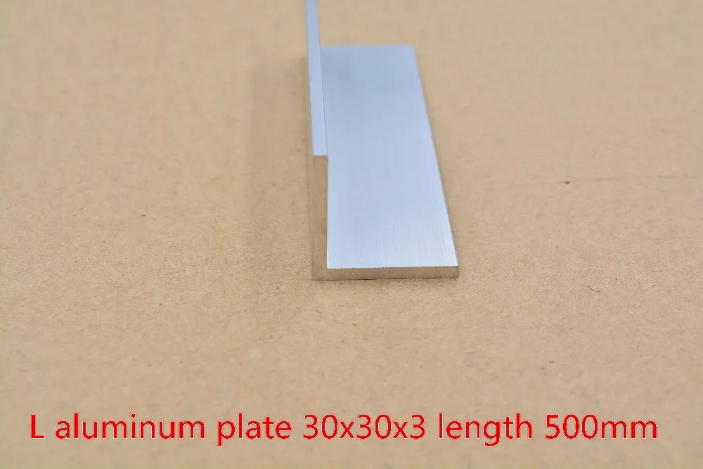 

30mmx30mm aluminum plate length 500mm L aluminum profile angle aluminum thickness 3mm 1pcs