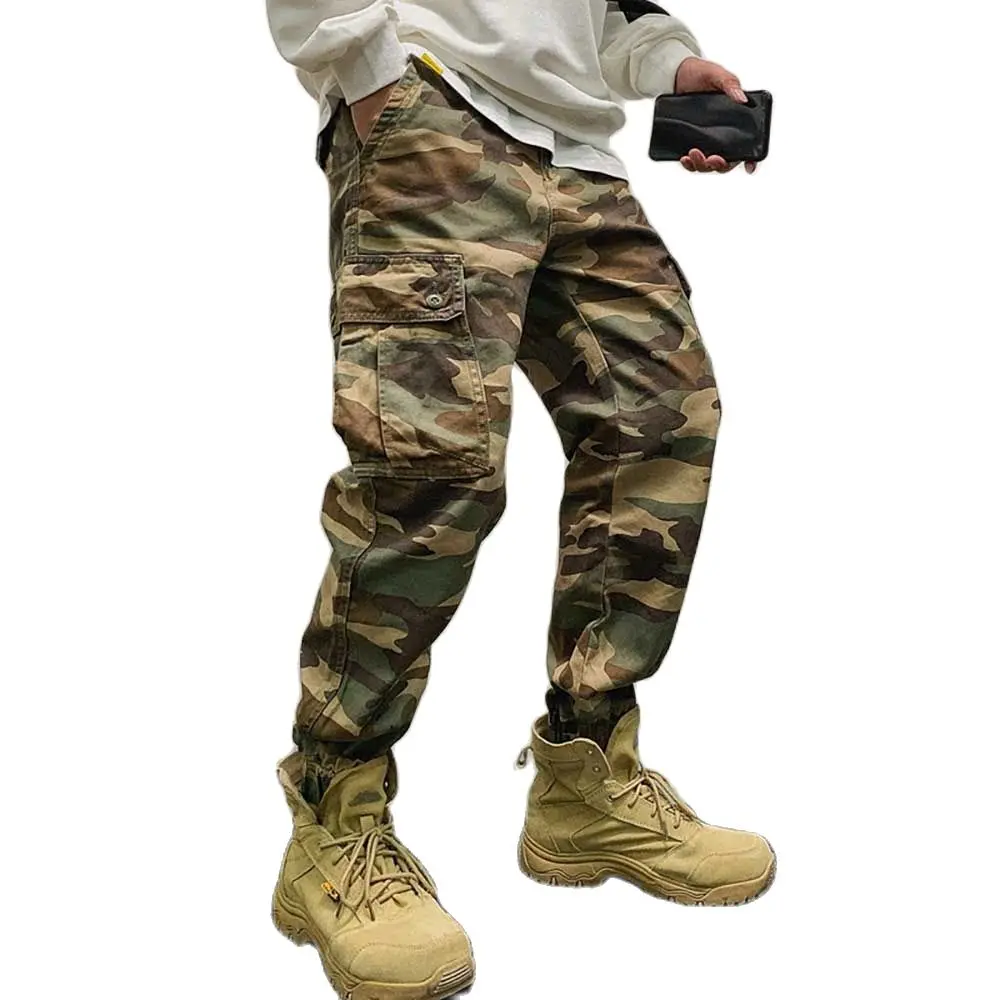 

Fashion Camouflage Baggy Cargo Pants Men Casual Military Army Style Tactical Trousers Streetwear Hiphop Joggers Clothing