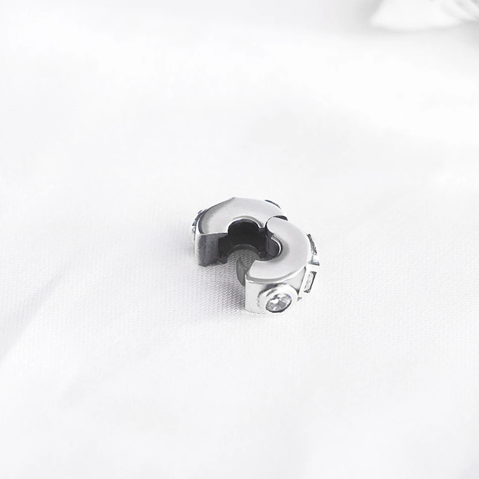 Ювелирные изделия S925 Сделай Сам неподвластные прозрачные зажимы с фианитами
