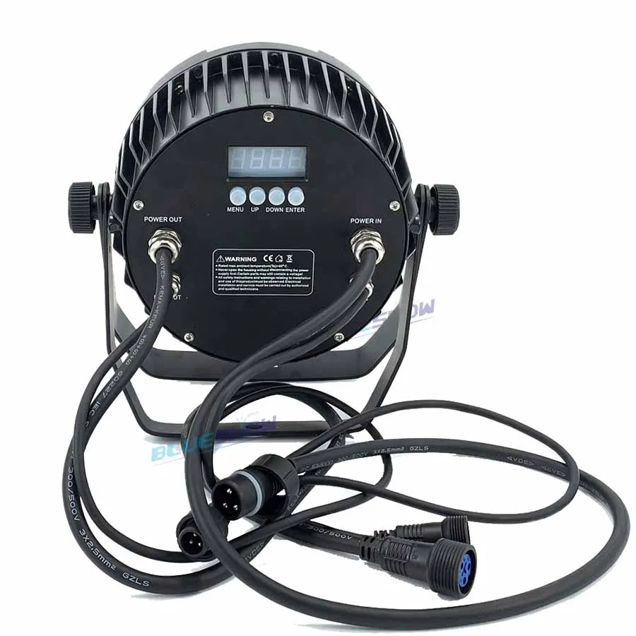 Без налога 8x Алюминий светодиодный Par Светильник на открытом воздухе 18x10 Вт