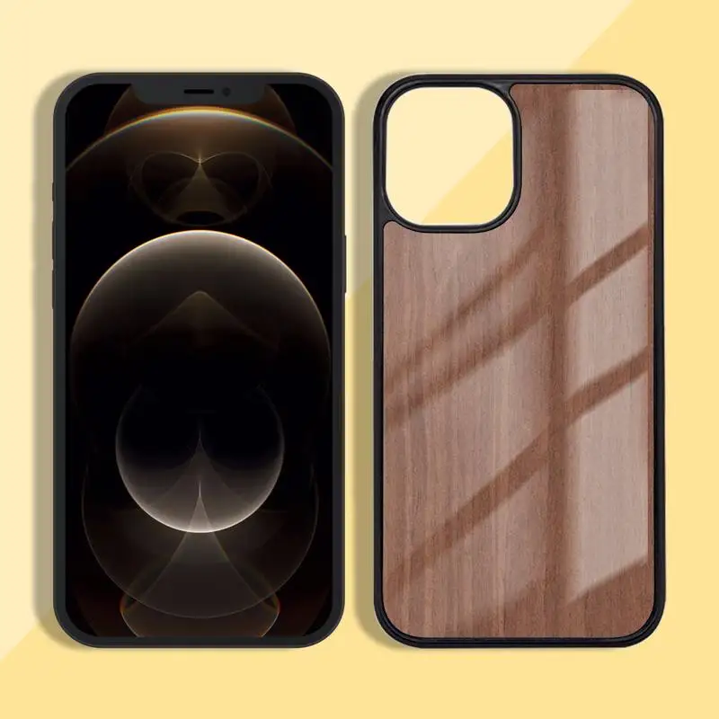 

wood Phone Case Silicone TPU+PC For iPhone11 12 mini Pro MAX 7 8 Plus X XR XS Samsung S20 10 9 8 Plus ultra