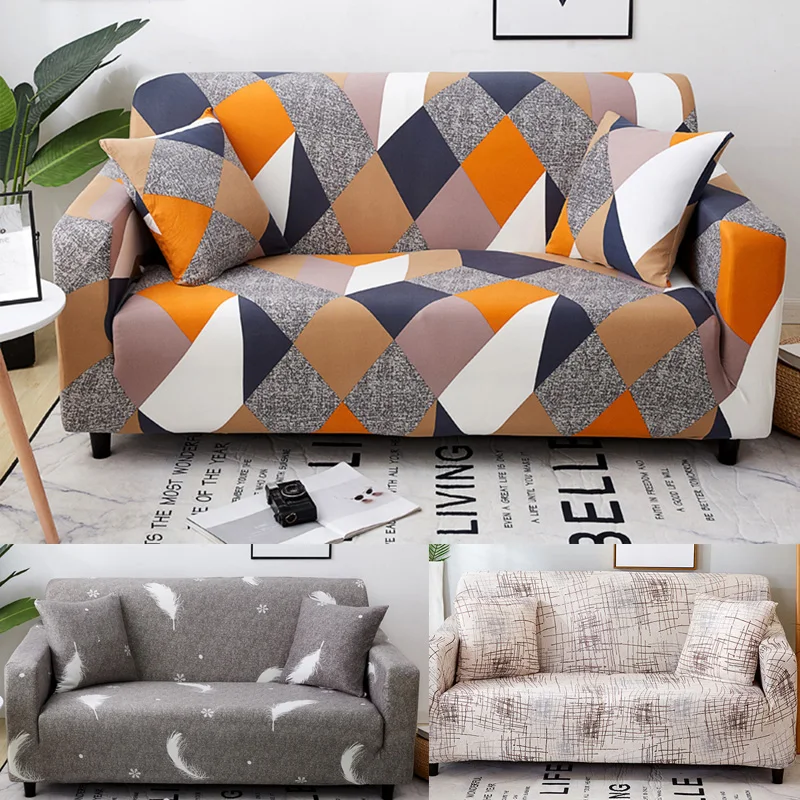 Растягивающиеся чехлы для диванов секционные эластичные гостиной l образные