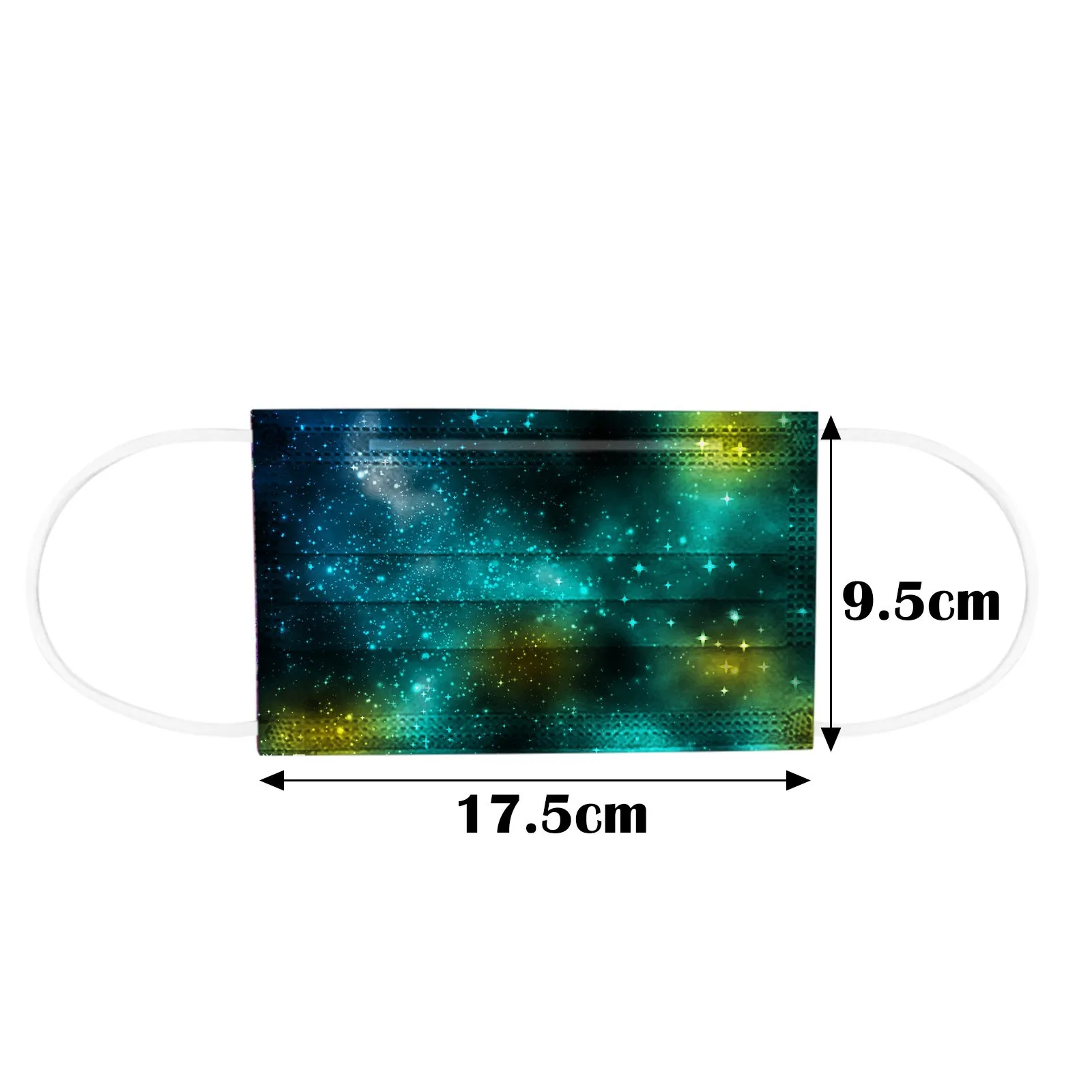 

Mascarillas Undefined Starry Sky Print Mask Disposable Filters Face Masks Adult Mouth Mask Mascara Masque Mouth Caps 50pcs
