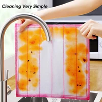 cleaning kitchen towels 8 layers cotton dishcloth super absorbent nonstick oil reusable cleaning cloth kitchen daily dish towels