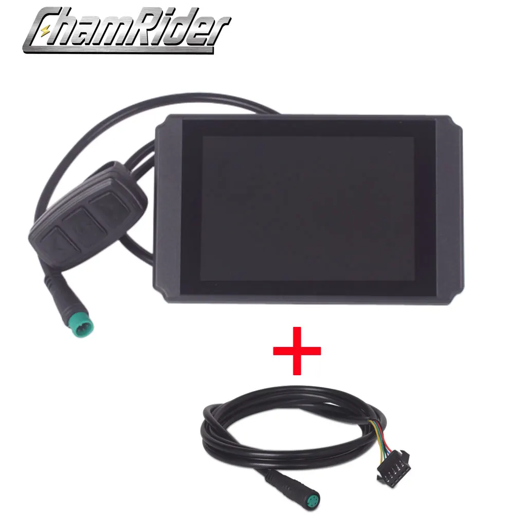 LCD8HU and Adapter Chamrider ebike Display Meter Control Panel 24V 36V 48V intelligent KT LCD8 LCD8H LCD8HU Julet Waterproof plug USB Charger - Цвет: LCD8HU and Adapter