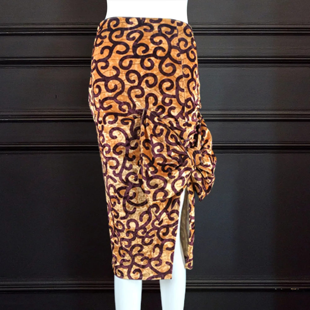 

2020 summer sexy women printing polyester skirts