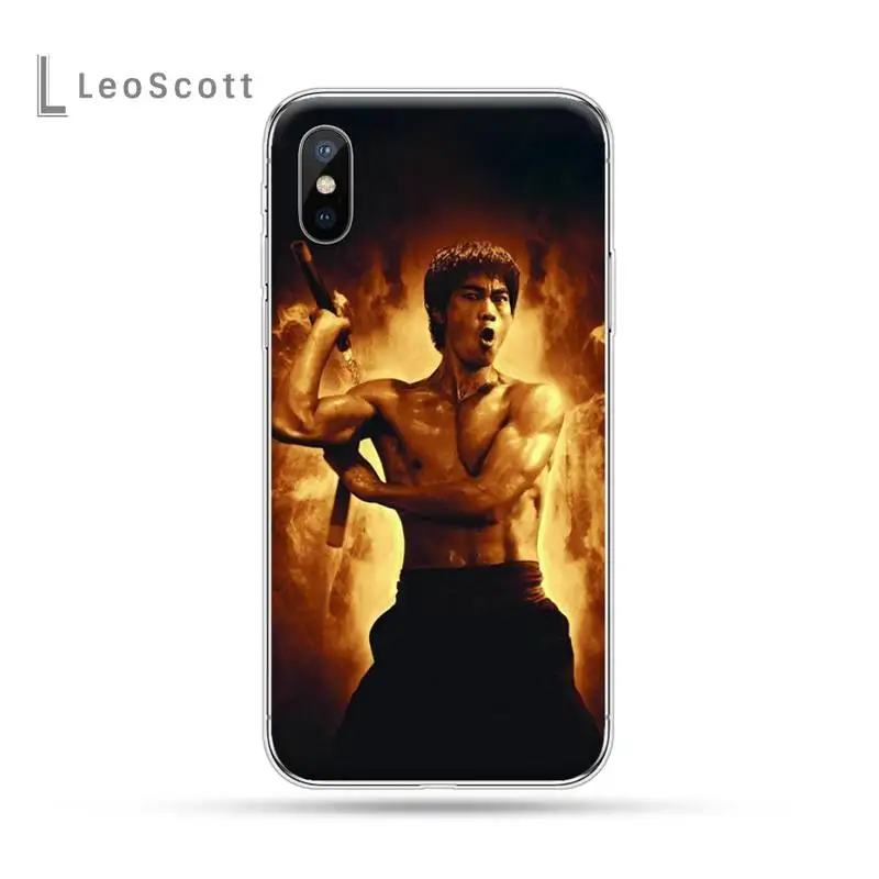 

Bruce Lee Kungfu Taekwondo soft shell Phone Case For iphone 12 5 5s 5c se 6 6s 7 8 plus x xs xr 11 pro max