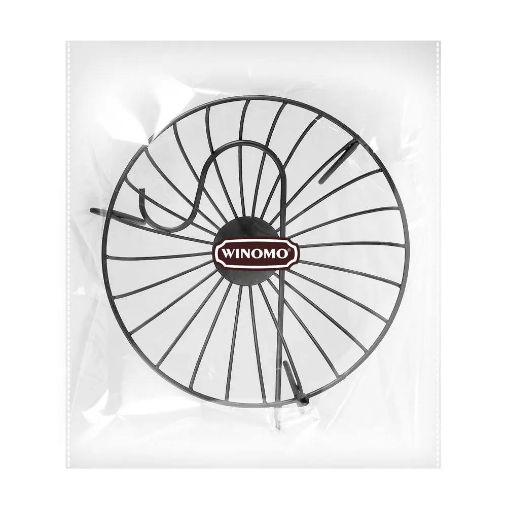 

WINOMO Fruit Basket with Detachable Banana Hanger Novelty Metal Fruit Bowl Holder Dining Table & Kitchen Counter Organizer (Blac