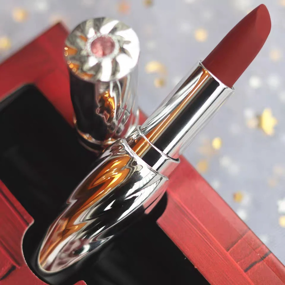 Матовая красная бархатная помада HOJO роскошный дизайн 6 цветов долговечная