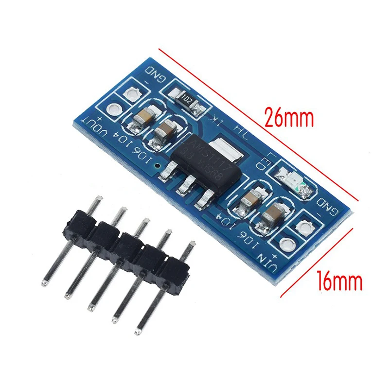 5pcs/lot AMS1117 1.2V 1.5V 1.8V 2.5V 3.3V 5V power supply module AMS1117-5.0V AMS1117-3.3V | Электронные компоненты и