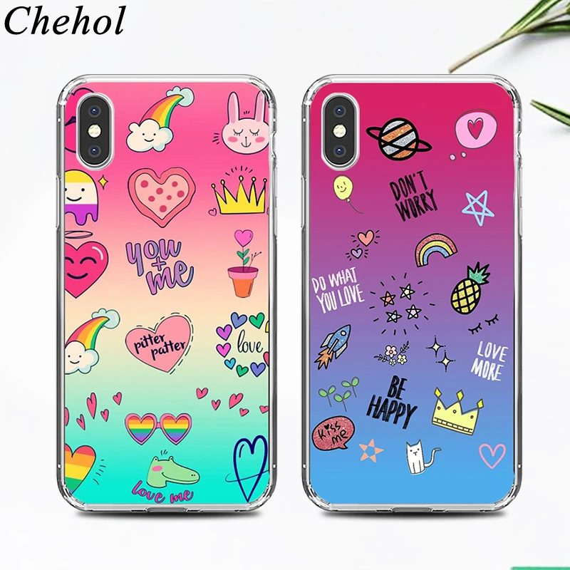 Роскошный мобильный телефон с граффити чехлы для IPhone 11 8 7 6s Plus Pro X XS MAX XR забавный