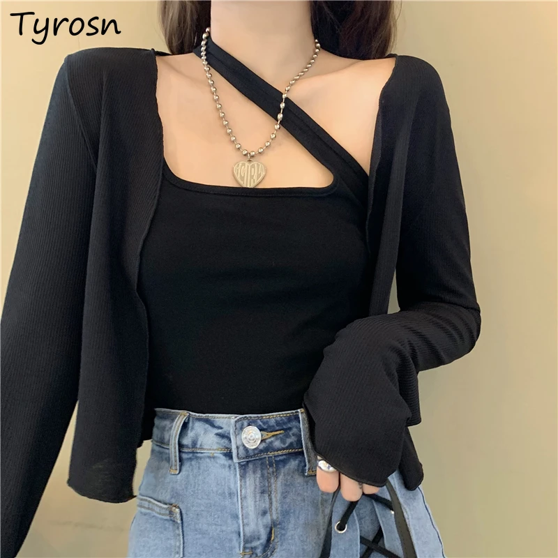 

Women Cardigans Hot Fashion Slim Solid Sweet Designed Open Stitch Cropped Coats All-match Ulzzang Lovely Elegant Mujer Chic Cozy