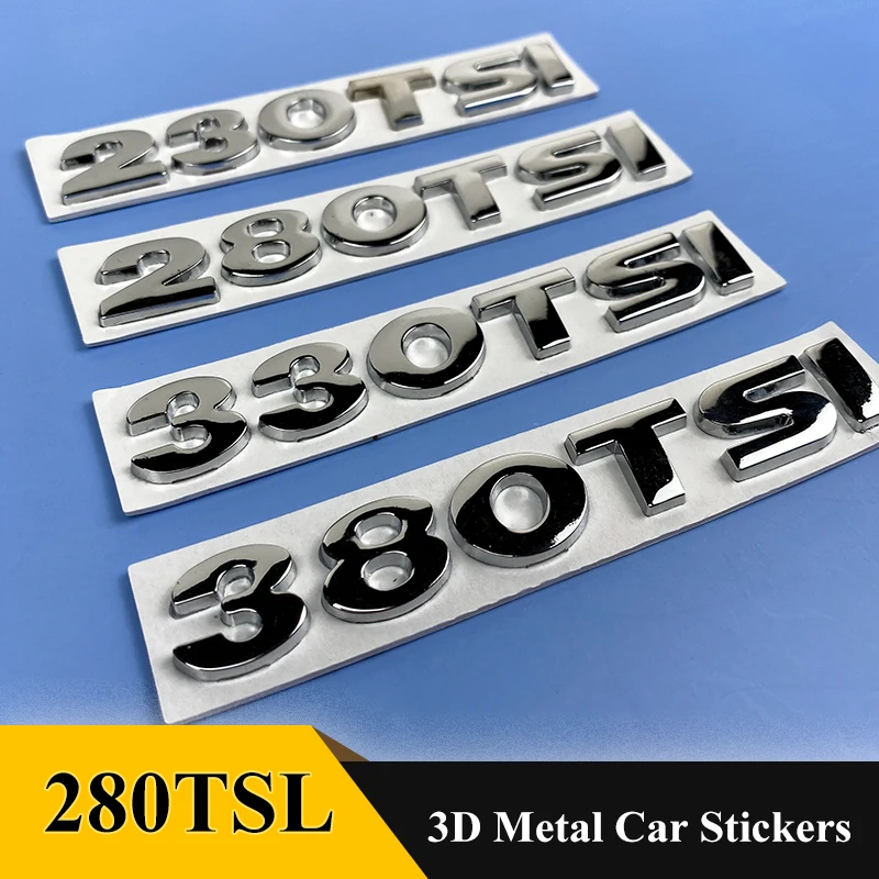 

3D Metal 230TSI 280TSI 330TSI 380TSI Emblem Badge Sticker Car Styling for VW volkswagen LAVIDA GOLF Sagitar MAGOTAN Lamando
