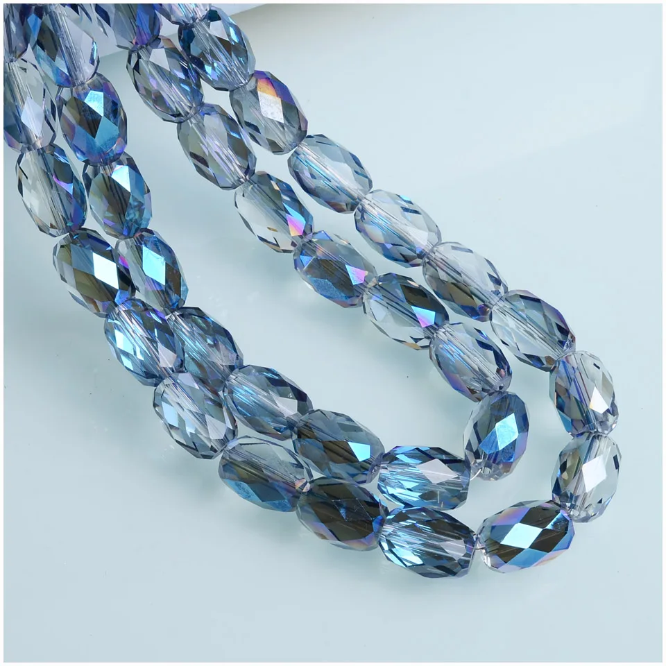 Граненые бусины в форме ананаса 8x11 мм Хрустальные стеклянные для изготовления