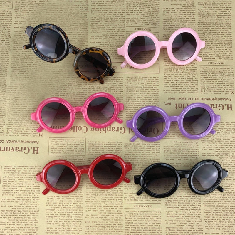 

6 Colors Toddler Kid Sunglasses Boy Girl Solid Leopard Fashion Sun Glasses Kid Eyeglasses Beach Eyewear