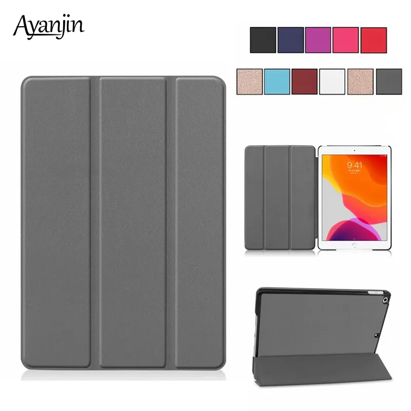 Смарт чехол из искусственной кожи для нового iPad 10 2 2019 7th Generation Funda магнитный